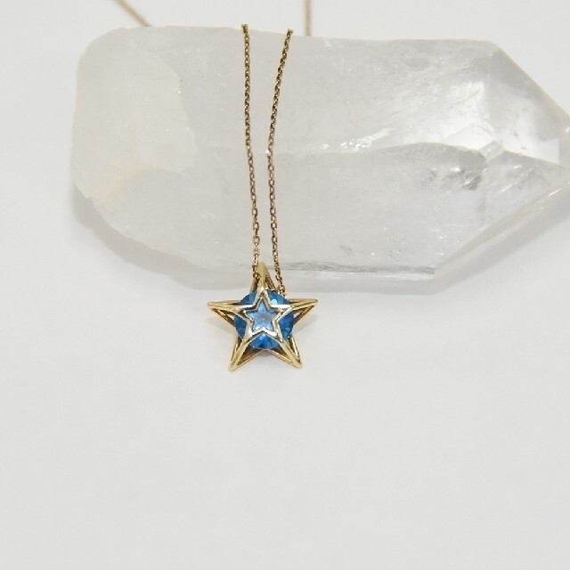 アクセサリーSTAR JEWELRY　ブルートパーズスーターカットK10ネックレス