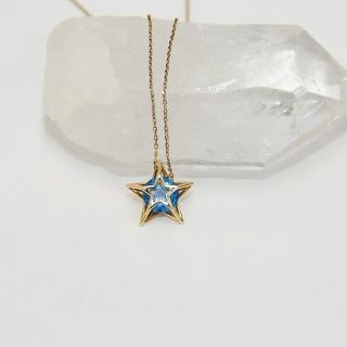 スタージュエリー(STAR JEWELRY)のSTAR JEWELRY　ブルートパーズスーターカットK10ネックレス(ネックレス)