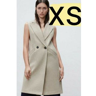 ZARA　ザラ　ソフトベルト　ベスト　ロングコート　ジレ