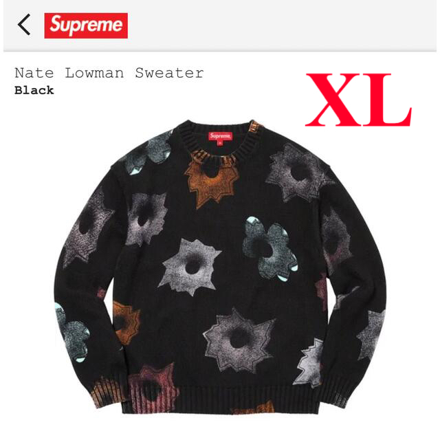 Supreme Nate Lowman Sweater "Black"