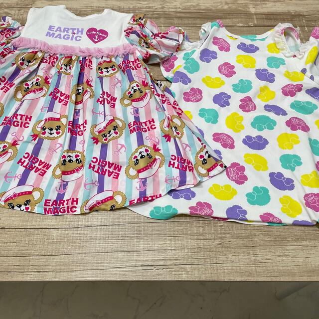 EARTHMAGIC(アースマジック)の💗シレカ様専用💗 キッズ/ベビー/マタニティのキッズ服女の子用(90cm~)(Tシャツ/カットソー)の商品写真