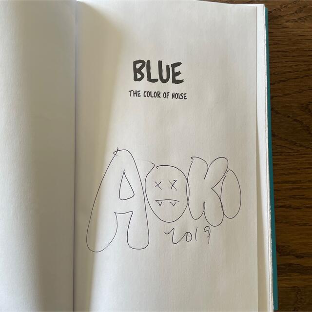 直筆サイン入り！Steve Aoki - BLUE the color of n エンタメ/ホビーのタレントグッズ(ミュージシャン)の商品写真