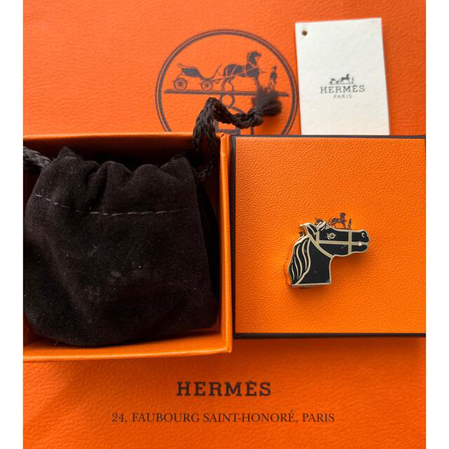 Hermes(エルメス)の最終値下げ！レア品 エルメス ツイリー リング 馬 2022 カドリージュ レディースのファッション小物(バンダナ/スカーフ)の商品写真