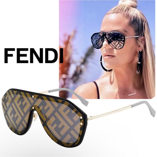 最新発見 FENDI フェンディ サングラス メガネ ズッカ柄 ブランド 新品 