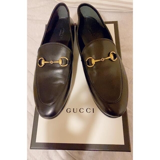 グッチ(Gucci)の新品Gucci レザー ホースビット ローファー (ローファー/革靴)
