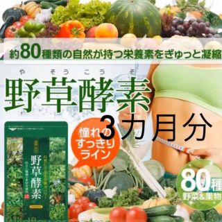 野草酵素 野菜酵素 サプリメント約3ヵ月分 やさい酵素 美容 ダイエット(ビタミン)