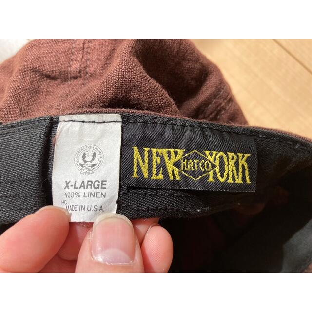 NEW YORK HAT(ニューヨークハット)のニューヨークハット　キャスケット　ブラウン メンズの帽子(キャスケット)の商品写真