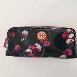 トリーバーチ(Tory Burch)のトリーバーチ★ブラック花柄ポーチ♡(ポーチ)