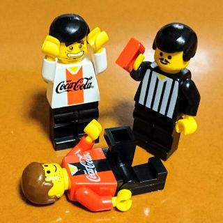 レゴ(Lego)のレゴ★コーラ サッカー レッドカード！一発退場！オリジナルアレンジ 人気 激レア(その他)