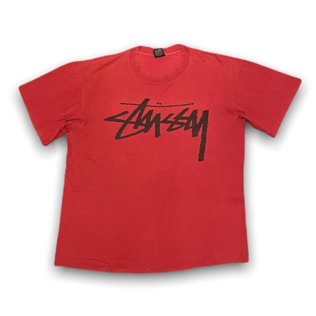 オールド XL レッド 製 ステューシー tシャツ a