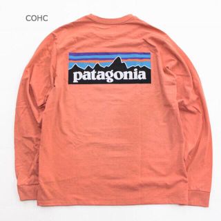 パタゴニア(patagonia)のpatagonia ロンT M LONG-SLEEVED P-6 コーラル(Tシャツ/カットソー(七分/長袖))