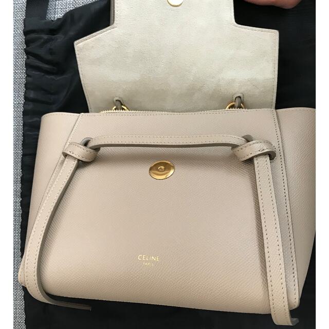 CELINE セリーヌ♡ベルトバッグNano ライトトープ