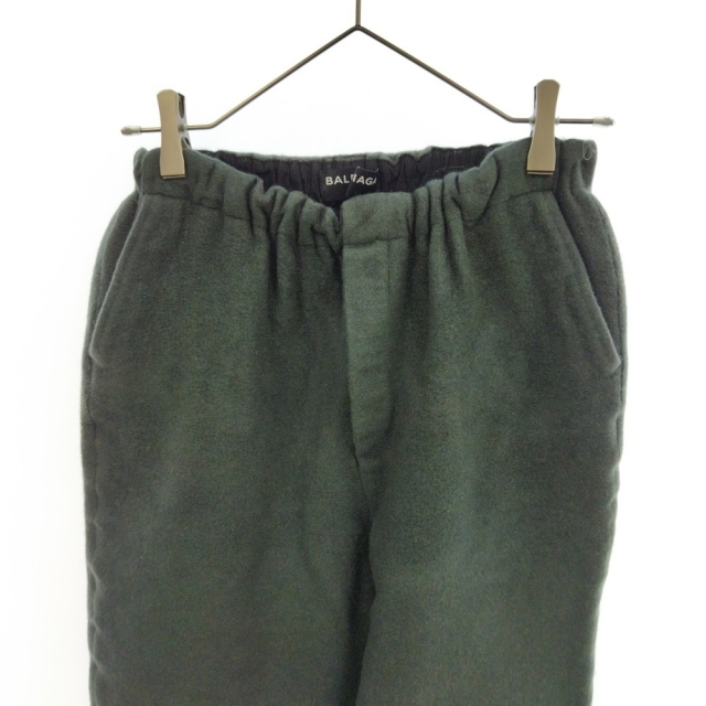 BALENCIAGA バレンシアガ イージーワイドメルトンパンツ 486990 グレー