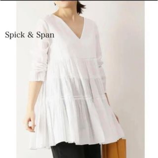 スピックアンドスパン(Spick & Span)のSpick&span ティアードチュニック ブラウス 美品✨(シャツ/ブラウス(長袖/七分))