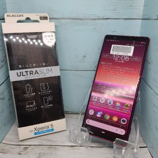 エクスペリア(Xperia)の新品 未使用品 Xperia5 Red レッド 901SO simフリー(スマートフォン本体)