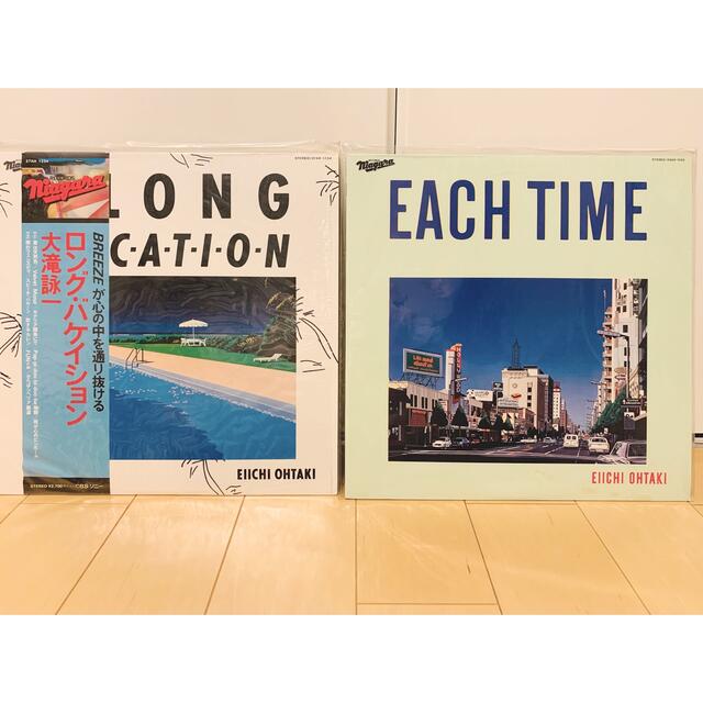 大滝詠一  A LONG VACATION / EACH TIME  レコード