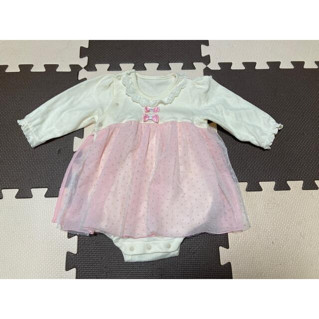 Nishiki Baby(ニシキベビー)の【美品】ニシキベビー  ワンピース ロンパース 80 キッズ/ベビー/マタニティのベビー服(~85cm)(ロンパース)の商品写真