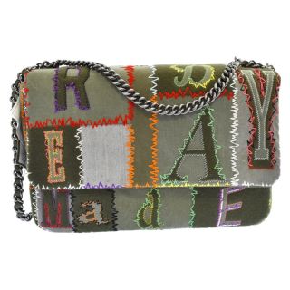 レディメイド(LADY MADE)のREADY MADE レディメイド 22SS PATCHWORK BIG CHAIN BAG パッチワーク ビッグ チェーンバッグ ショルダーバッグ カーキ RE-MX-KH-00-00-176(ショルダーバッグ)