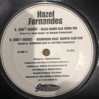 Hazel Fernandes* Don't Worry レコード　LP盤(ヒップホップ/ラップ)