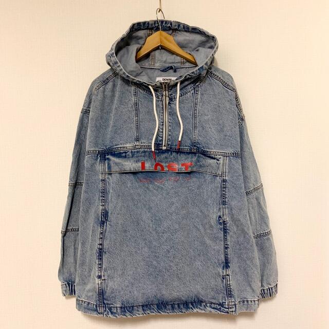 Bershka - Bershka(ESP)LOSTビッグシルエットデニムアノラックの Bershka - Bershka(ESP)LOSTビッグシルエットデニムアノラックの