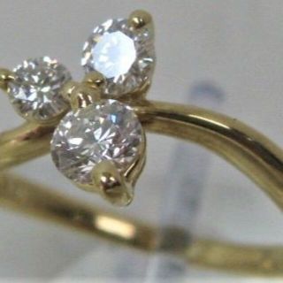 タサキ(TASAKI)の田崎真珠タサキTASAKI K18 18金 リング 指輪 ダイヤ3ヶ0.59ct(リング(指輪))