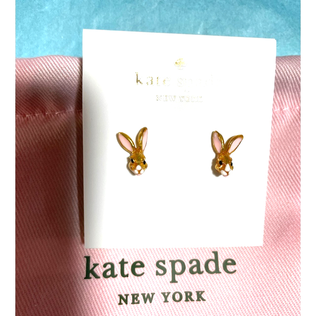 kate spade new york(ケイトスペードニューヨーク)の♠️新品未使用♠️保存袋付♠️ケイトスペード　うさぎピアス♠️ レディースのアクセサリー(ピアス)の商品写真