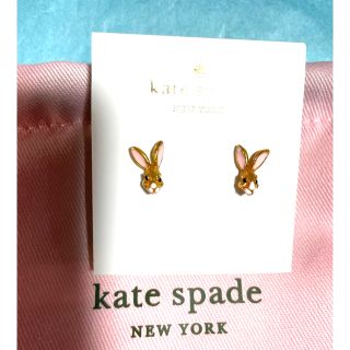 ケイトスペードニューヨーク(kate spade new york)の♠️新品未使用♠️保存袋付♠️ケイトスペード　うさぎピアス♠️(ピアス)