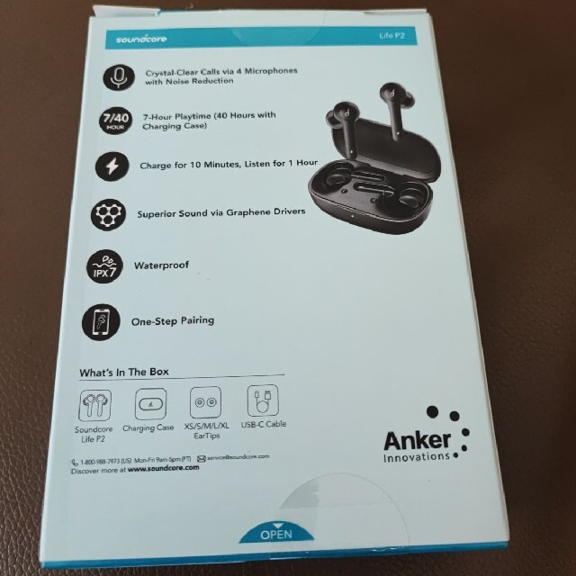 新品 Anker Soundcore life P2 スマホ/家電/カメラのオーディオ機器(ヘッドフォン/イヤフォン)の商品写真