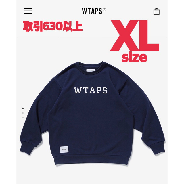 WTAPS 22SS ACADEMY SWEATER NAVY XLサイズ