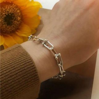 Stylish Design Chain Bracelet SV925(ブレスレット/バングル)