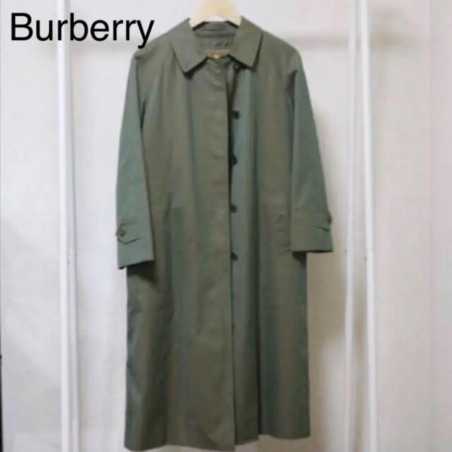 BURBERRY   極美品！Burberryステンカラーコート 玉虫 カーキの通販 by