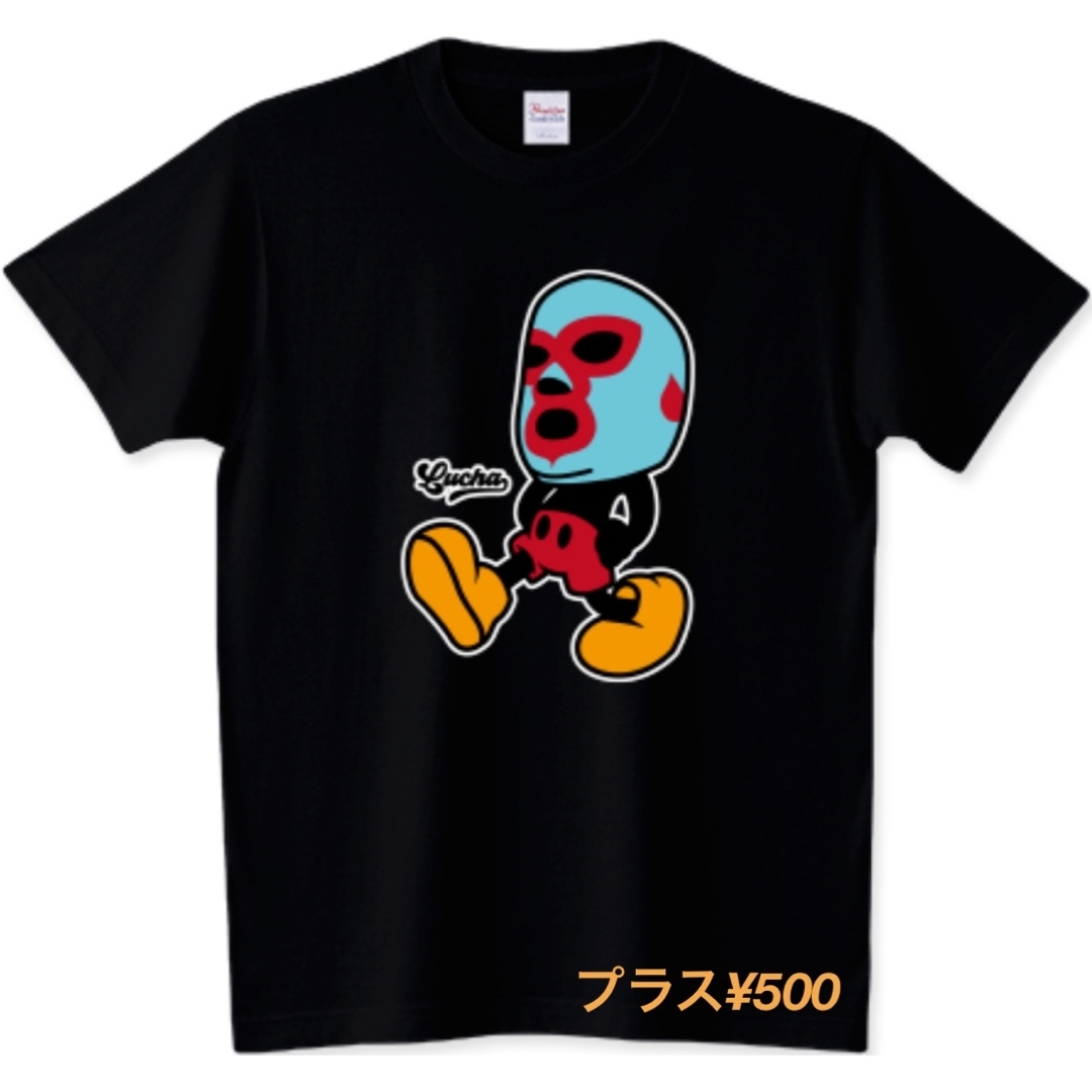 Printstar(プリントスター)のプロレス Tシャツ ミッキーマウス ルチャリブレ チャンピオン ミル・マスカラス メンズのトップス(Tシャツ/カットソー(半袖/袖なし))の商品写真