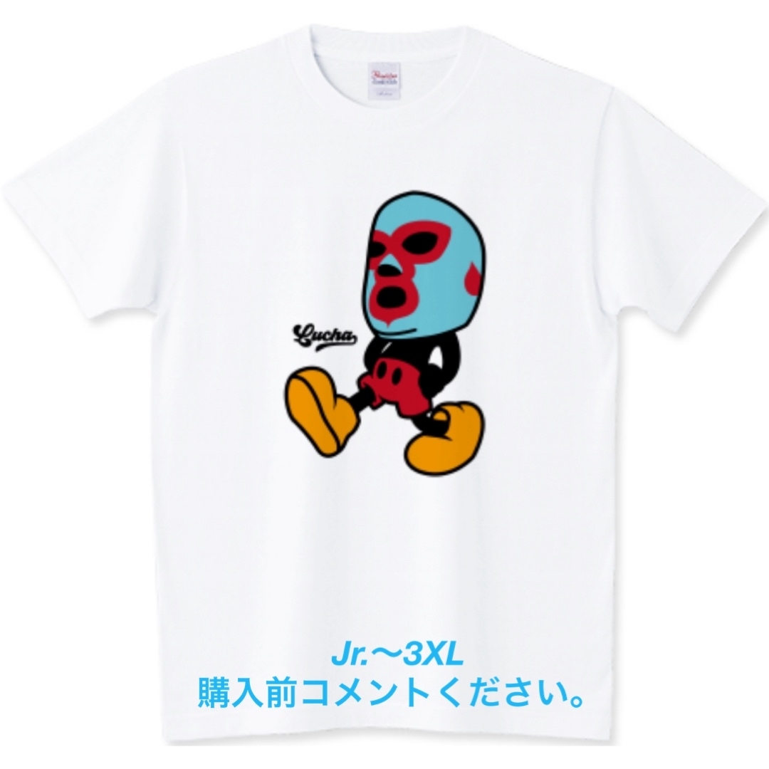 Printstar(プリントスター)のプロレス Tシャツ ミッキーマウス ルチャリブレ チャンピオン ミル・マスカラス メンズのトップス(Tシャツ/カットソー(半袖/袖なし))の商品写真