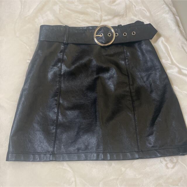 ENVYM(アンビー)のレザースカート レディースのスカート(ミニスカート)の商品写真