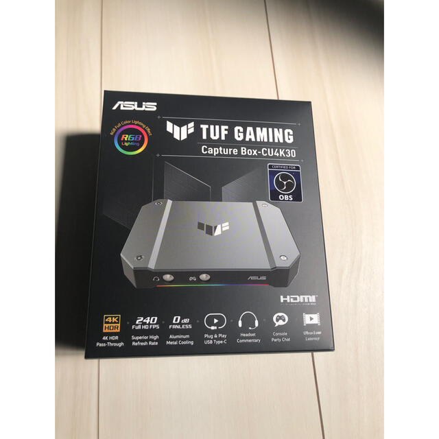 スマホ/家電/カメラASUS tuf gaming capture box cu4k30