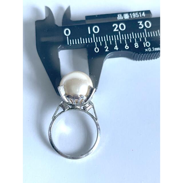 ビンテージ　⚪️パールリング　10㎜アップ⤴︎ 8号 レディースのアクセサリー(リング(指輪))の商品写真