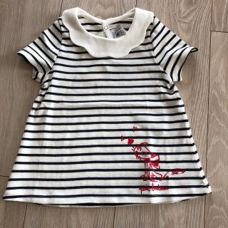 プチバトー(PETIT BATEAU)のプチバトー＊襟付きトップス(Tシャツ/カットソー)