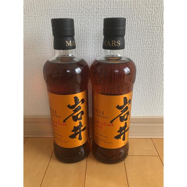 岩井 シェリーカスクフィニッシュ 700ml 2本 新品未開栓 食品/飲料/酒の酒(ウイスキー)の商品写真