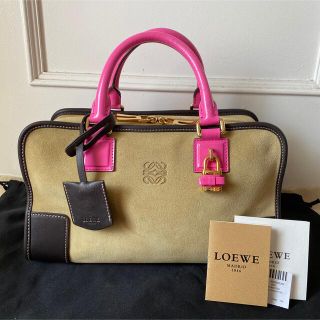 ロエベ(LOEWE)のロエベ アマソナ 28 ハンドバッグ リミテッドエディション スエード×パテント(ハンドバッグ)