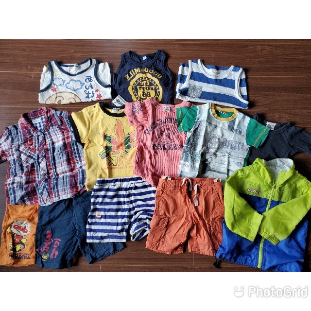 F.O.KIDS(エフオーキッズ)の95センチ　まとめ売り　13セット　男の子　夏服 キッズ/ベビー/マタニティのキッズ服男の子用(90cm~)(Tシャツ/カットソー)の商品写真