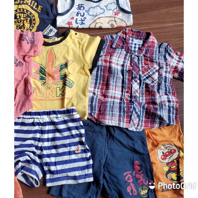 F.O.KIDS(エフオーキッズ)の95センチ　まとめ売り　13セット　男の子　夏服 キッズ/ベビー/マタニティのキッズ服男の子用(90cm~)(Tシャツ/カットソー)の商品写真