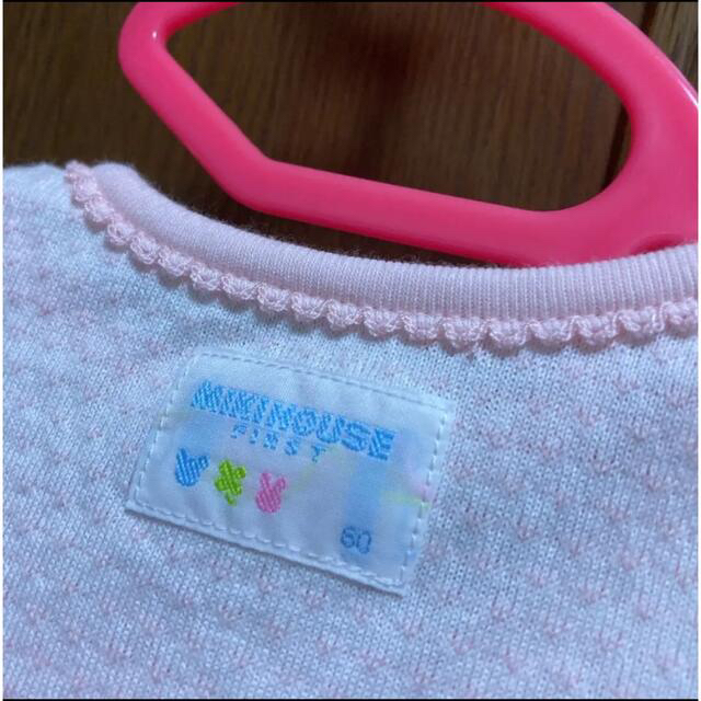 mikihouse(ミキハウス)の2点専用！新品！ミキハウス 半袖　ロンパース 春　夏　うさぎ　ピンク　女の子　 キッズ/ベビー/マタニティのベビー服(~85cm)(ロンパース)の商品写真