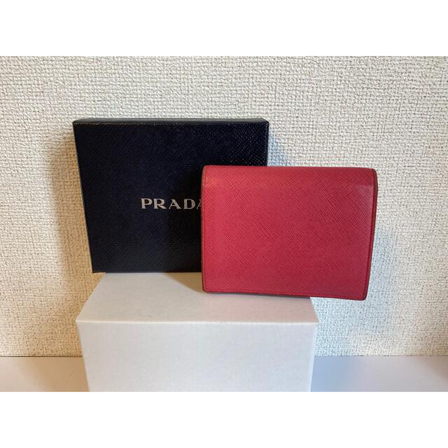 PRADA(プラダ)の【PRADA】プラダ☆2つ折り財布　ピンク レディースのファッション小物(財布)の商品写真