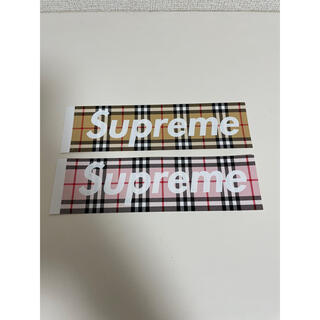 シュプリーム(Supreme)のSupreme Burberry box logo ステッカー シュプリーム(その他)