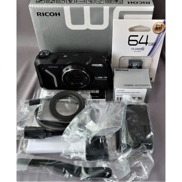 RICOH(リコー)の美品 防水５倍ズームコンデジ　　４K動画・GPS搭載 スマホ/家電/カメラのカメラ(コンパクトデジタルカメラ)の商品写真
