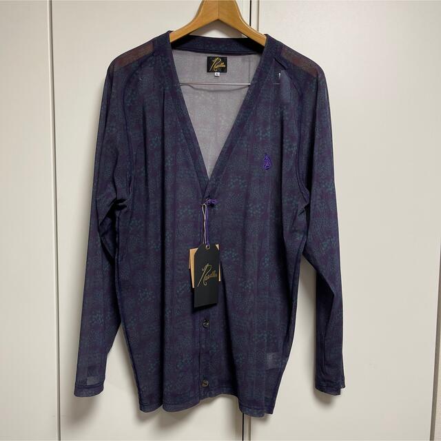 V NECK CARDIGAN - POLY MESH / PT.