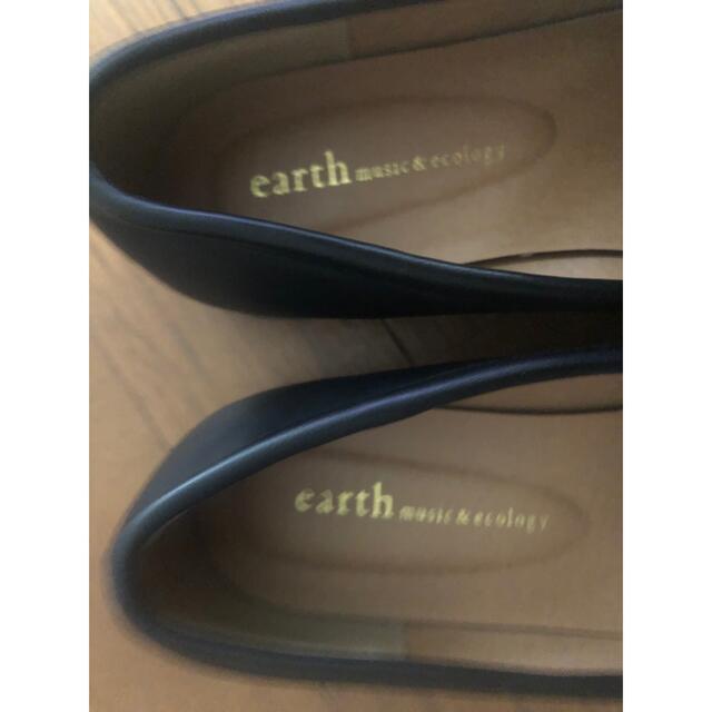 earth ローファー 24.0㎝　ブラック レディースの靴/シューズ(ローファー/革靴)の商品写真