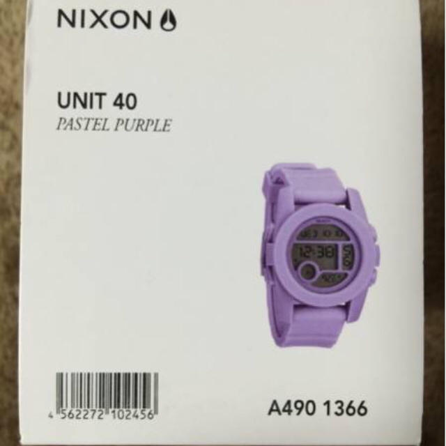 NIXON(ニクソン)の新品未使用♥︎NIXONニクソン腕時計UNIT40 パープル箱付き メンズの時計(腕時計(デジタル))の商品写真