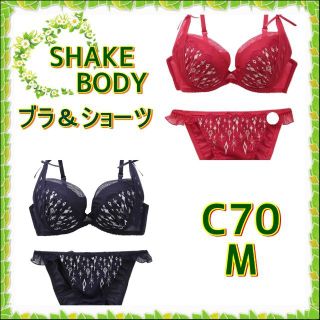 新品✿C70/M✿SHAKEBODY✿ブラ＆ショーツ＜2色セット＞✿326124(ブラ&ショーツセット)