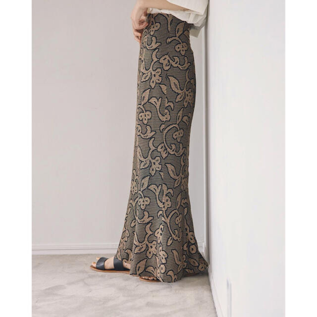 TODAYFUL(トゥデイフル)の★新品★TODAYFUL Jacquard Leaf Pencilskirt レディースのスカート(ロングスカート)の商品写真